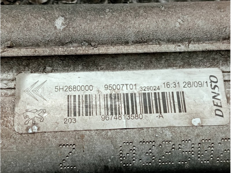 Recambio de condensador / radiador aire acondicionado para peugeot 207 1.4 hdi referencia OEM IAM 9674813580 5H2680000 