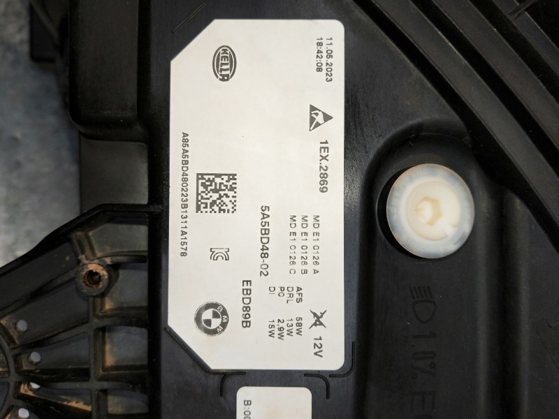 Recambio de faro izquierdo para bmw serie x1 (f48) referencia OEM IAM 5A5BD4802 EBD89B LED