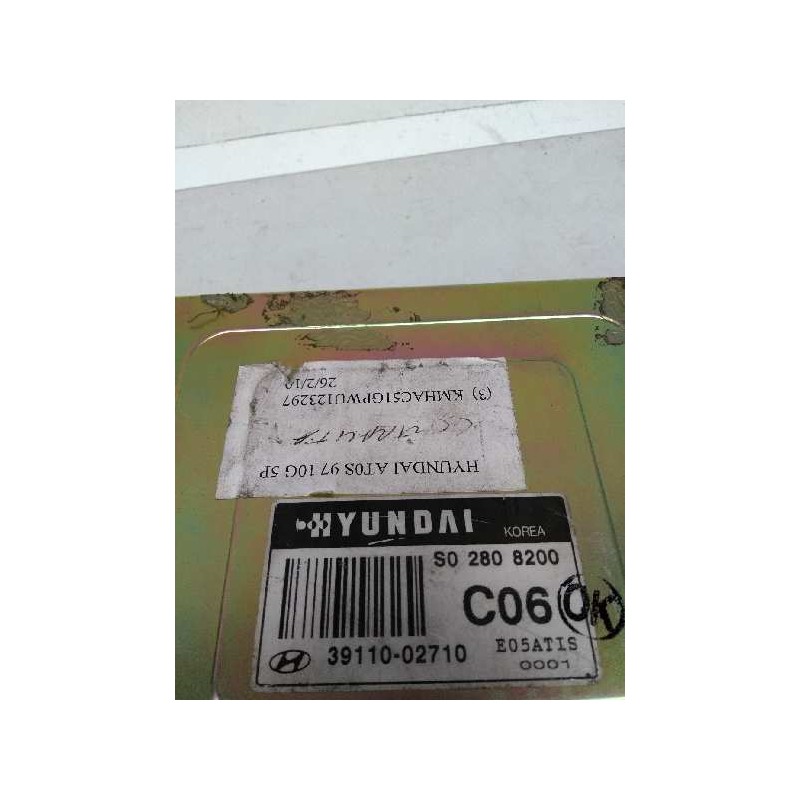 Recambio de centralita motor uce para hyundai atos (mx) 1.0 cat referencia OEM IAM 3911002710 S02808200 C06 Recambio de centralita motor uce para hyundai atos (mx) 1.0 cat referencia OEM IAM 3911002710 S02808200 C06