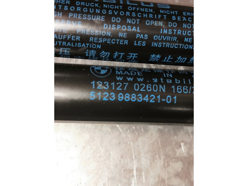 Recambio de amortiguadores capo para bmw serie x1 (f48) referencia OEM IAM 1231270260N 5123988342101 