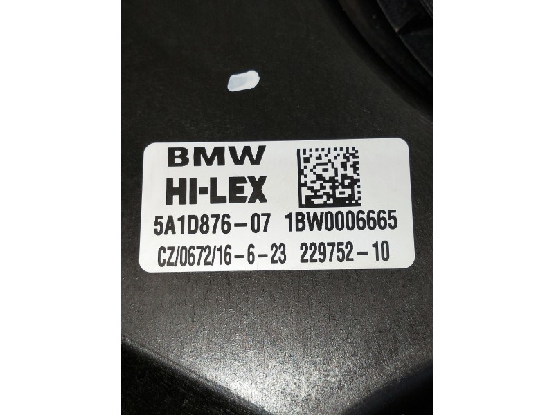 Recambio de elevalunas delantero derecho para bmw serie x1 (f48) referencia OEM IAM 5A1D87607 1BW0006665 22975210 5P