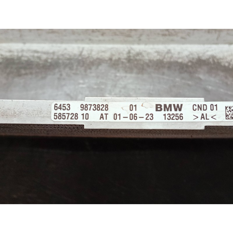 Recambio de condensador / radiador aire acondicionado para bmw serie x1 (f48) referencia OEM IAM 9873828 58572810 