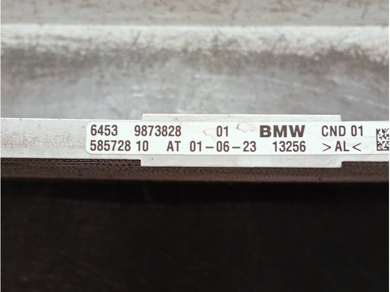Recambio de condensador / radiador aire acondicionado para bmw serie x1 (f48) referencia OEM IAM 9873828 58572810 