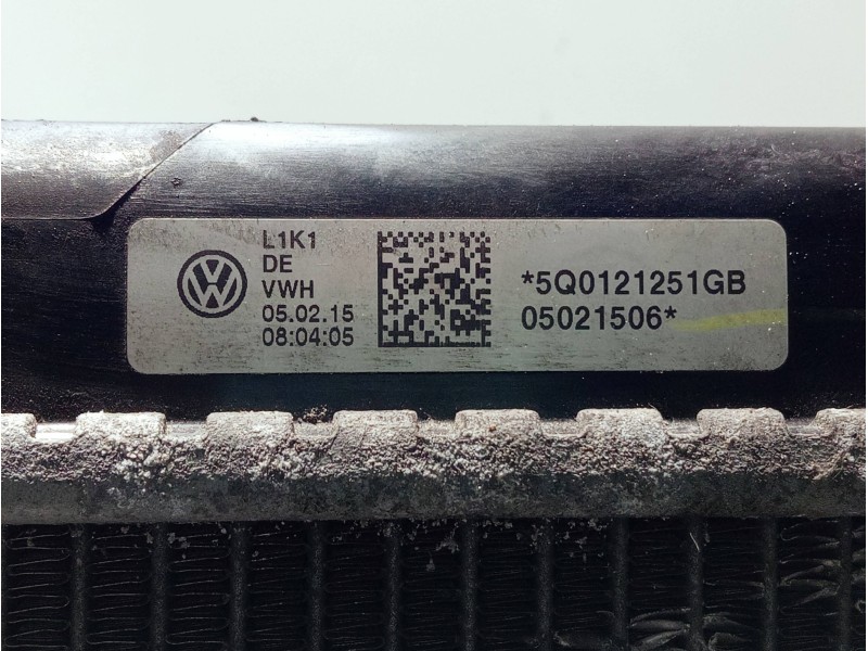 Recambio de radiador agua para seat leon sc (5f5) referencia OEM IAM 5Q0121251GB  