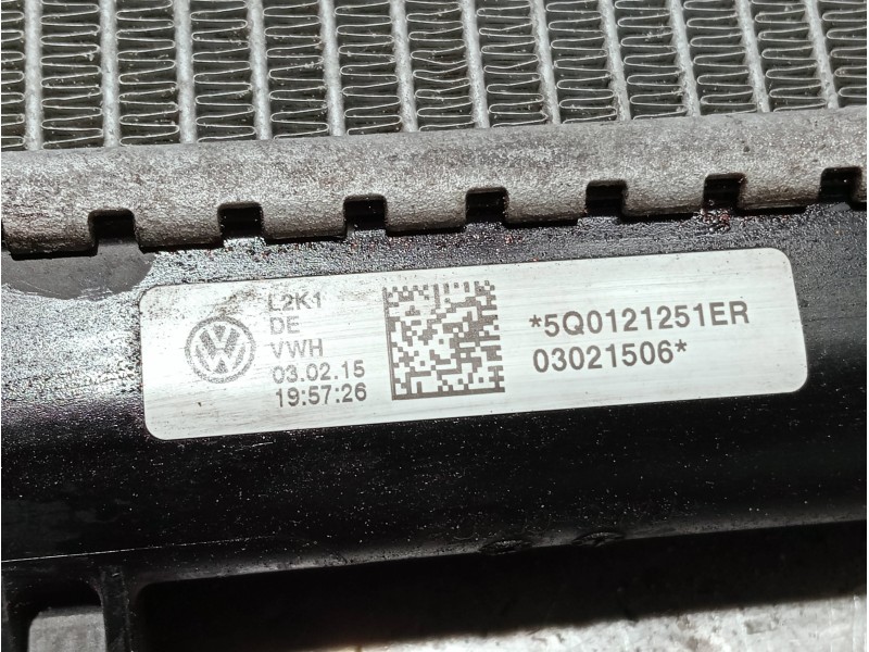 Recambio de radiador agua para seat leon sc (5f5) referencia OEM IAM 5Q0121251ER  