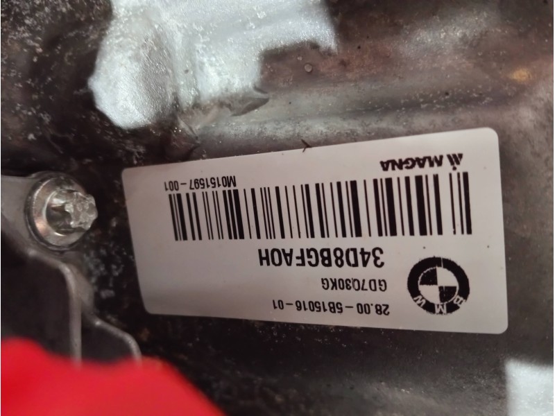 Recambio de caja cambios para bmw serie x1 (f48) referencia OEM IAM GD7Q30KG M0151597 34D8BGF AUTOMATICO