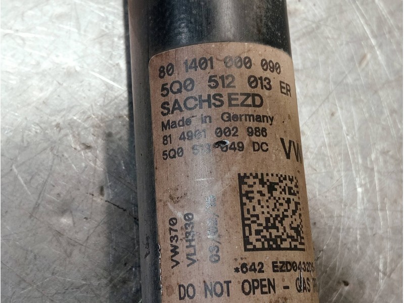 Recambio de amortiguador trasero izquierdo para seat leon sc (5f5) referencia OEM IAM 5Q0512013 5Q0513049 801401000090