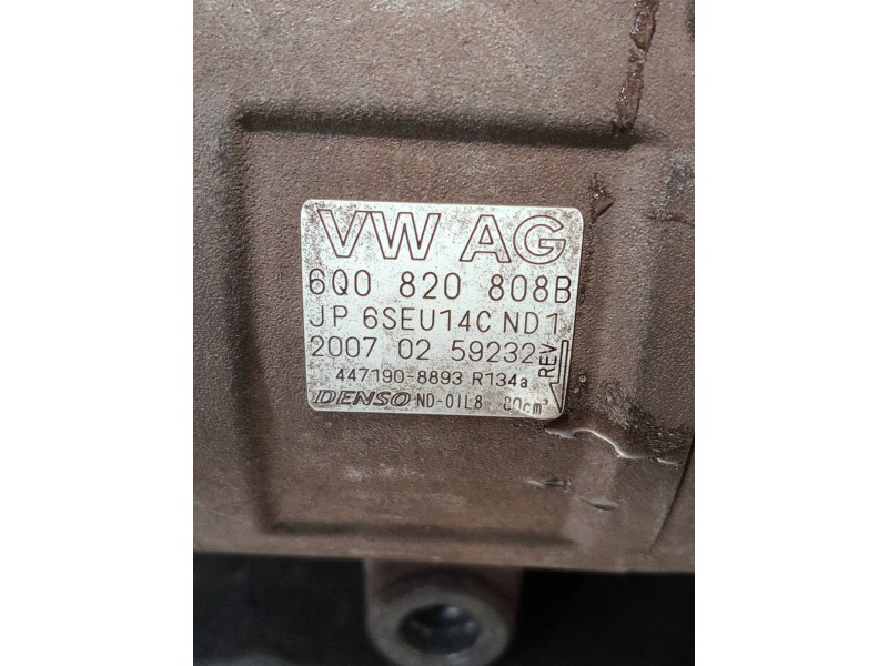 Recambio de compresor aire acondicionado para seat ibiza (6l1) referencia OEM IAM 6Q0820808B 4471908893 