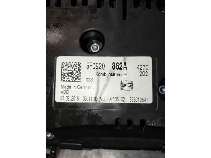 Recambio de cuadro instrumentos para seat leon sc (5f5) referencia OEM IAM 5F0920862A A2C90680600 