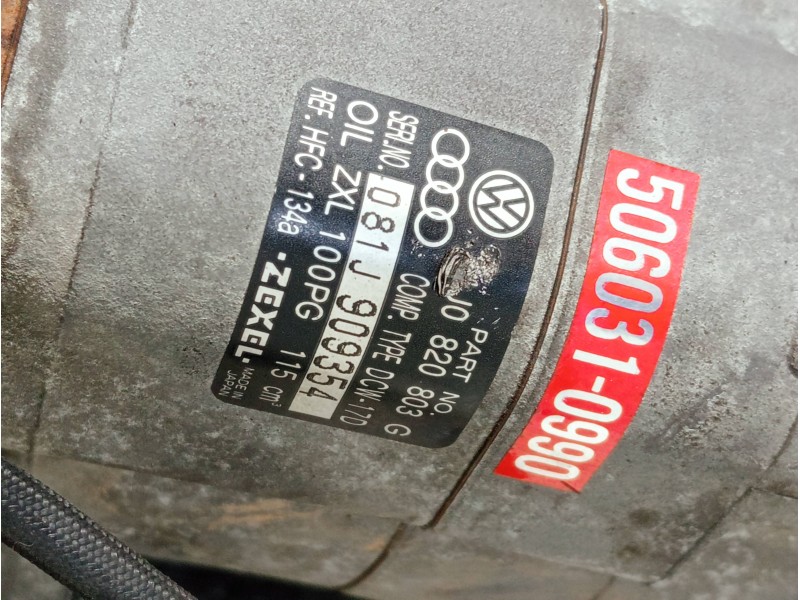 Recambio de compresor aire acondicionado para audi a3 (8l) referencia OEM IAM 1J0820803G 5060310990 