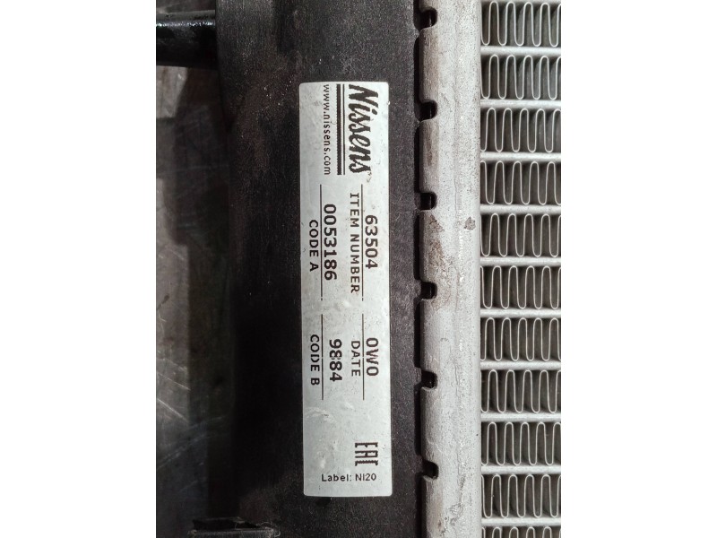 Recambio de radiador agua para peugeot 206 berlina referencia OEM IAM 63504  