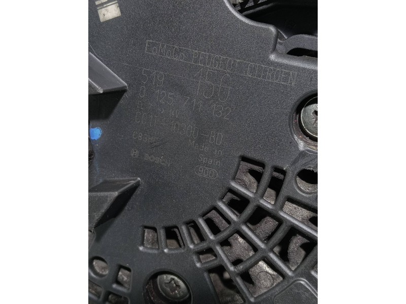 Recambio de alternador para ford transit custom kombi referencia OEM IAM 0125711132 CC1T10300BD 