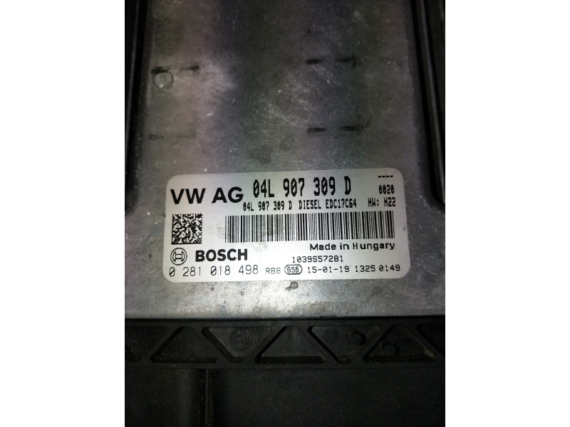 Recambio de centralita motor uce para seat leon sc (5f5) referencia OEM IAM 0281018498  