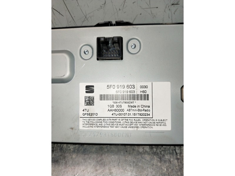 Recambio de pantalla multifuncion para seat leon sc (5f5) referencia OEM IAM 5F0919603  