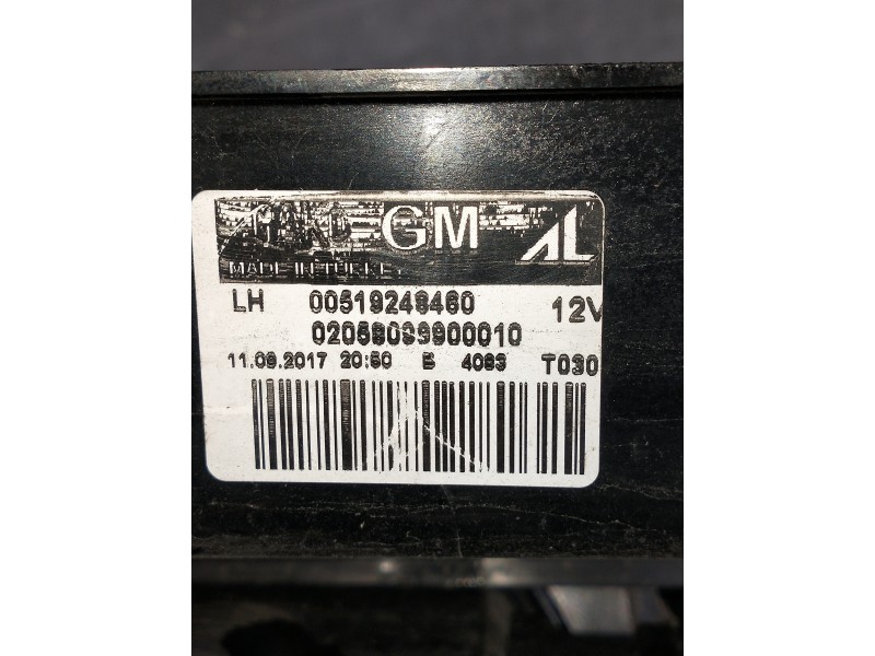 Recambio de piloto trasero izquierdo para opel combo d referencia OEM IAM 00519248460 02058099900010 