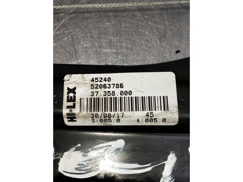 Recambio de elevalunas delantero izquierdo para opel combo d referencia OEM IAM 52063786 37358000 6P