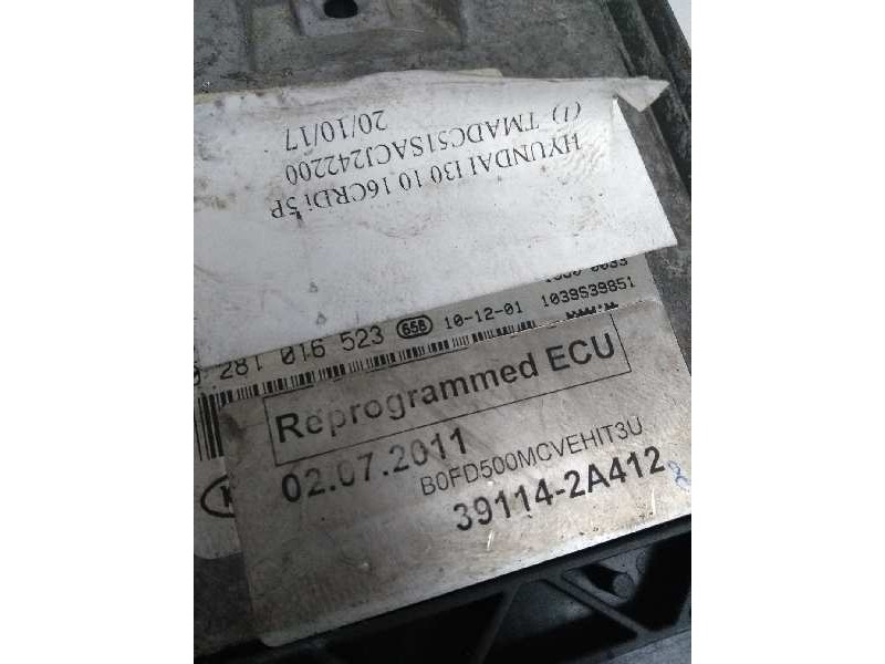 Recambio de centralita motor uce para hyundai i30 1.6 crdi cat referencia OEM IAM 0281016523 391142A412 