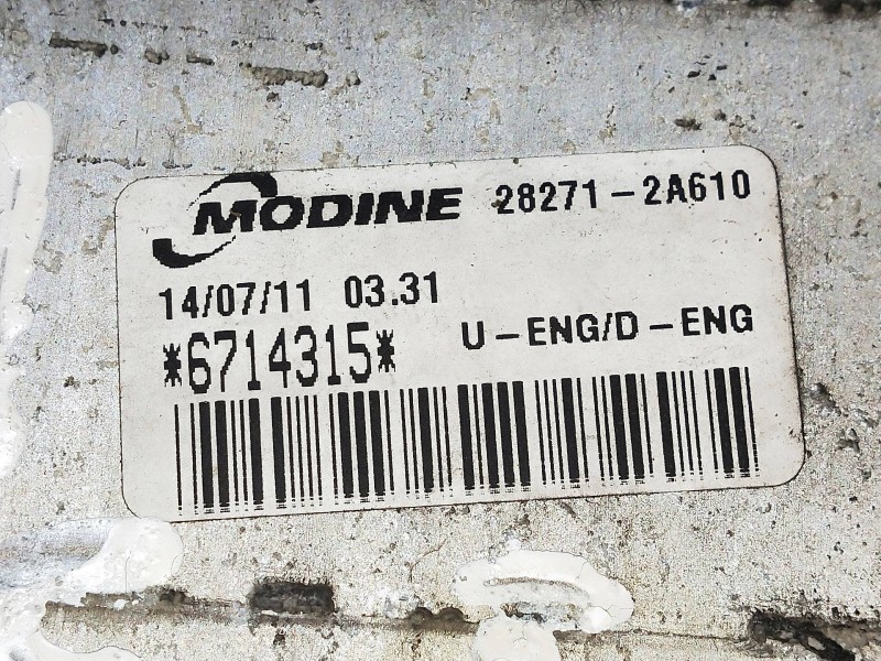 Recambio de intercooler para hyundai i30 1.6 crdi cat referencia OEM IAM 282712A610 6714315 