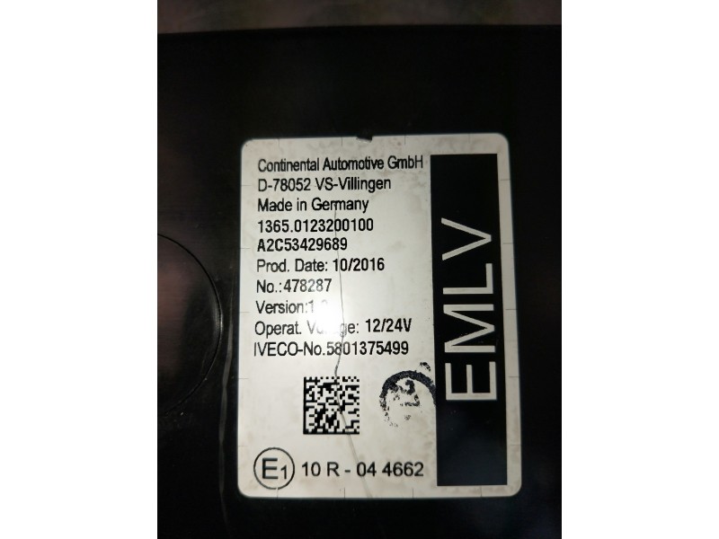 Recambio de modulo electronico para iveco daily furgón referencia OEM IAM 5801375499 A2C53429689 