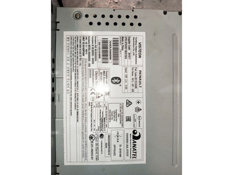 Recambio de sistema audio / radio cd para renault clio iv referencia OEM IAM 281151249R  