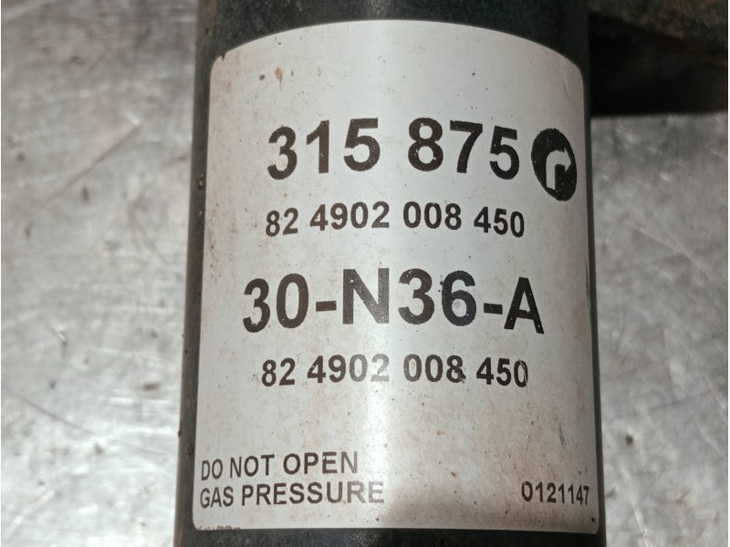 Recambio de amortiguador delantero derecho para peugeot 208 referencia OEM IAM 824902008450 315875 30N36A