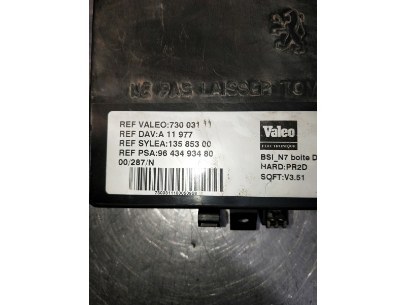 Recambio de caja reles / fusibles para citroen xsara berlina referencia OEM IAM 9643493480 13585300 
