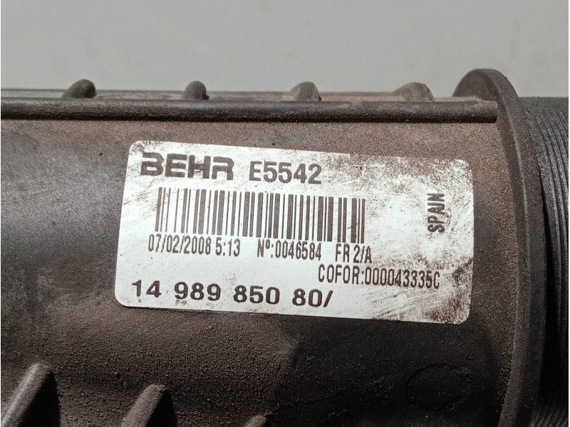 Recambio de intercooler para fiat scudo combi (272) referencia OEM IAM 1498985080  