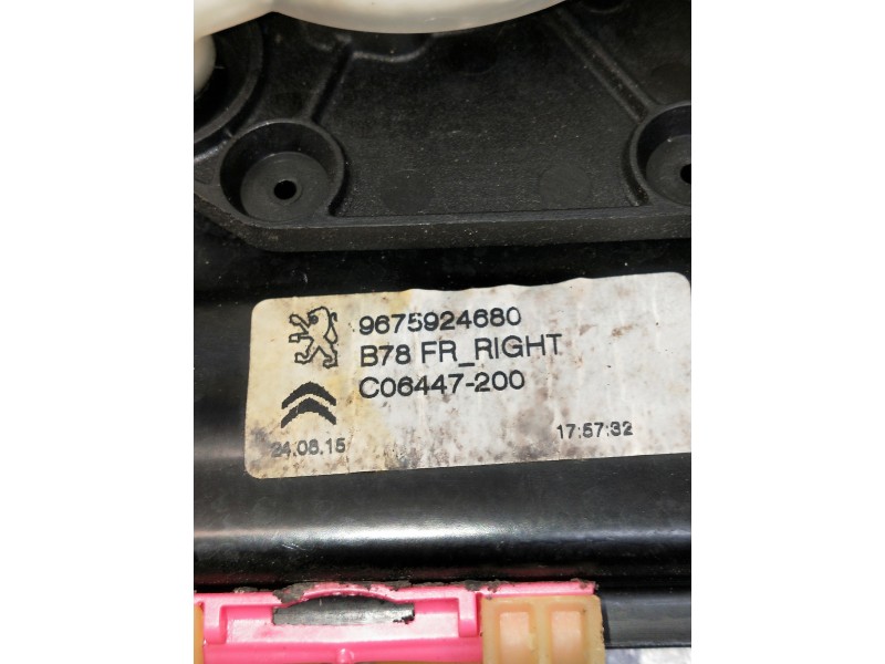 Recambio de elevalunas delantero derecho para citroen c4 picasso referencia OEM IAM 9675924680  5P