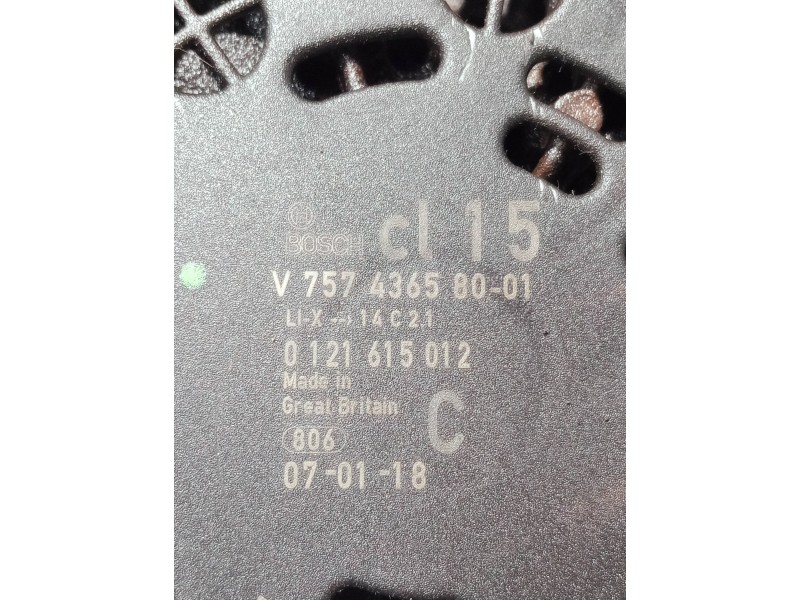 Recambio de alternador para mini mini (r56) referencia OEM IAM V75743658001 0121615012 