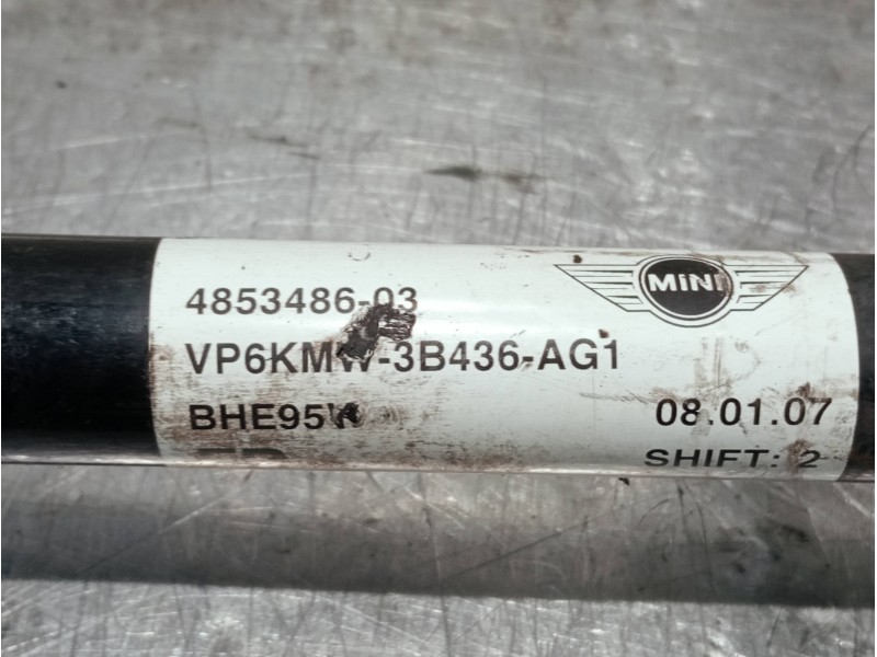 Recambio de transmision delantera derecha para mini mini (r56) referencia OEM IAM VP6KMW3B436AG1 485348603 