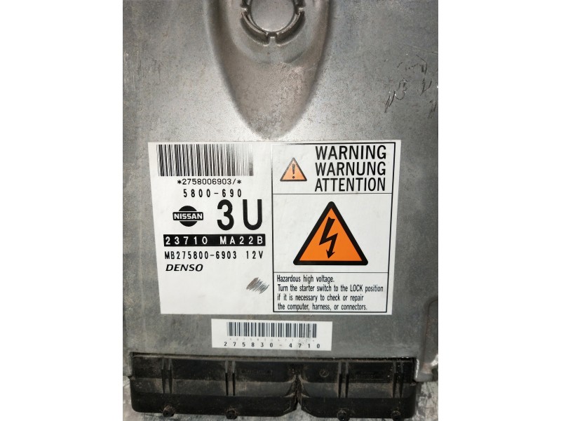 Recambio de centralita motor uce para nissan cabstar 09.06 referencia OEM IAM 5800690 23710MA22B MB2758006903