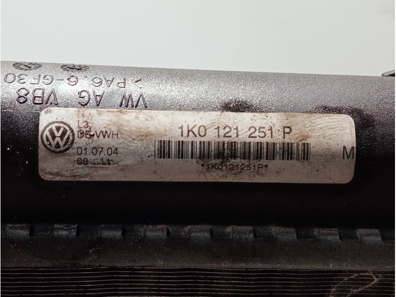 Recambio de radiador agua para volkswagen caddy ka/kb (2k) referencia OEM IAM 1K0121251P  