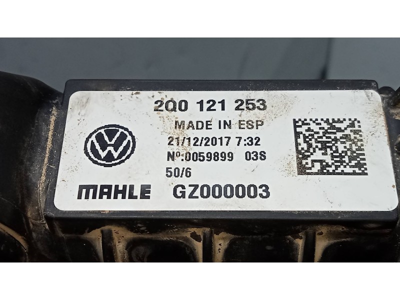 Recambio de radiador agua para seat ibiza (kj1) style referencia OEM IAM 2Q0121253  