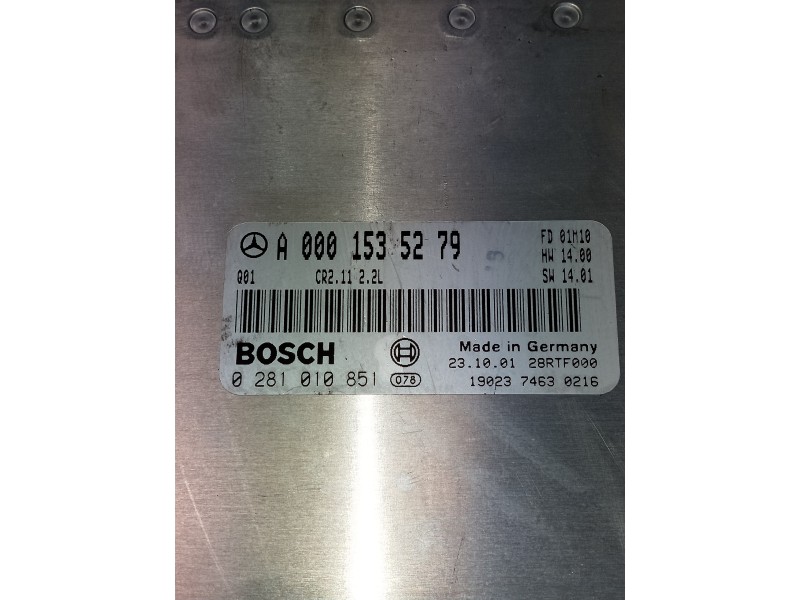 Recambio de centralita motor uce para mercedes clase c (w203) berlina referencia OEM IAM 0281010851 A0001535279 
