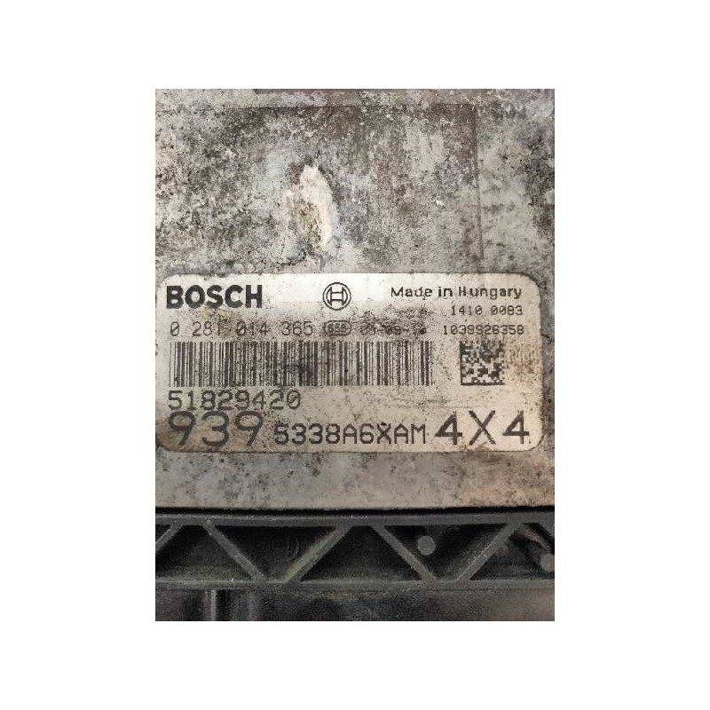 Recambio de centralita motor uce para alfa romeo 159 (140) 2.4 jtdm 20v ti referencia OEM IAM 0281014365 51829420 9395338A6XAM4X