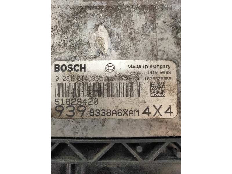 Recambio de centralita motor uce para alfa romeo 159 (140) 2.4 jtdm 20v ti referencia OEM IAM 0281014365 51829420 9395338A6XAM4X
