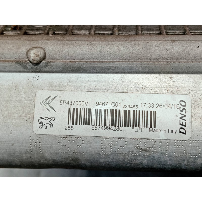 Recambio de condensador / radiador aire acondicionado para citroen c-elysée referencia OEM IAM 9674994280 94671C01 5P437000V
