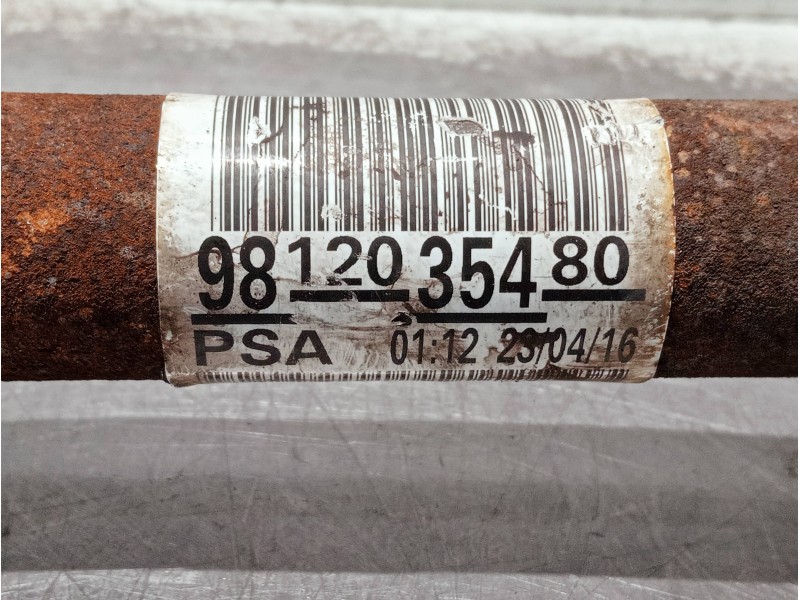 Recambio de transmision delantera derecha para citroen c-elysée referencia OEM IAM 9812035480  