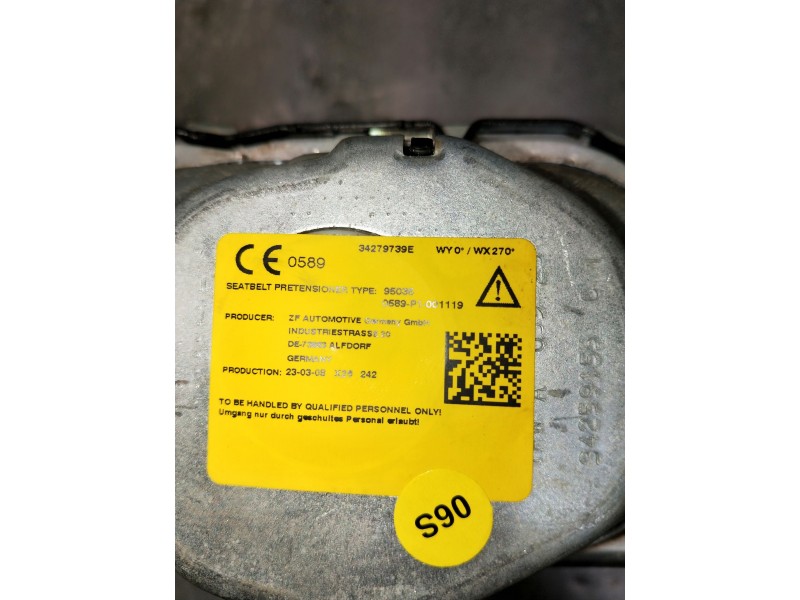 Recambio de juego cinturones trasero para audi a3 sportback (8ya) s-line referencia OEM IAM 34279739E  5P