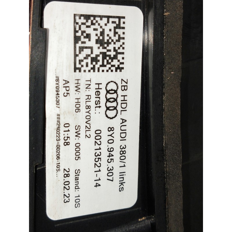 Recambio de piloto trasero izquierdo interior para audi a3 sportback (8ya) s-line referencia OEM IAM 8Y0945307 0024352114 
