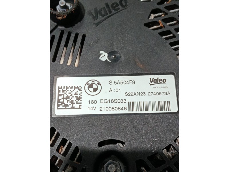 Recambio de alternador para bmw x1/ix1 u11 x1 sdrive 18i referencia OEM IAM 5A504F9 2740573A EG18S033