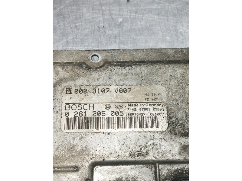 Recambio de centralita motor uce para smart coupe referencia OEM IAM 0261205005 0003107V007 