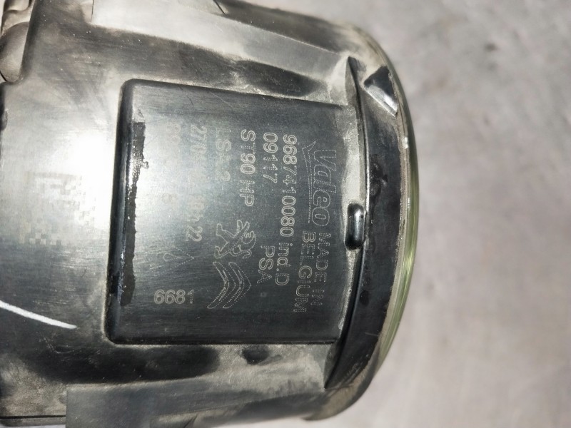 Recambio de faro antiniebla derecho para citroen c-elysée referencia OEM IAM 9687410080 89207181 