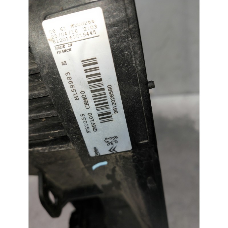 Recambio de electroventilador para citroen c-elysée referencia OEM IAM 9812028580 6120160015445 M159983