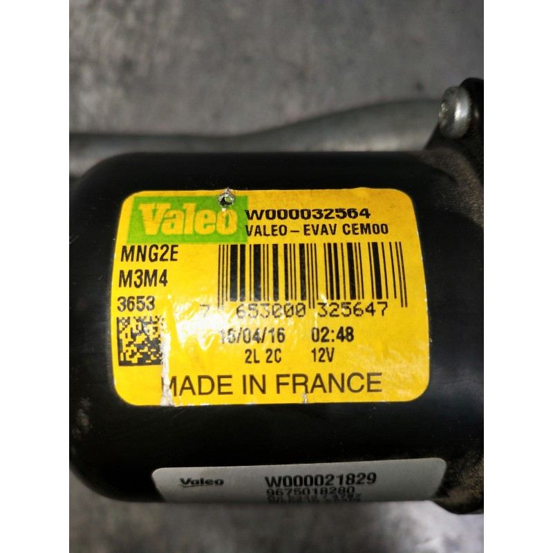 Recambio de motor limpia delantero para citroen c-elysée referencia OEM IAM W000021829 9675018280 W000032564