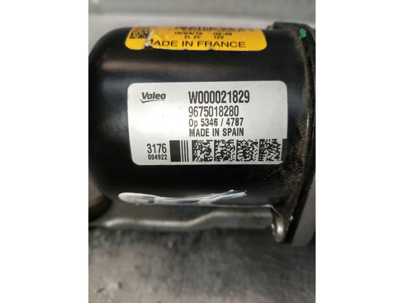 Recambio de motor limpia delantero para citroen c-elysée referencia OEM IAM W000021829 9675018280 W000032564