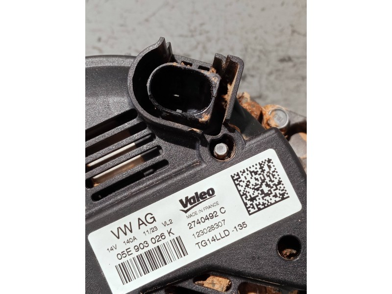Recambio de alternador para audi a3 sportback (8ya) s-line referencia OEM IAM 05E903026K 2740492C TG14LLD135