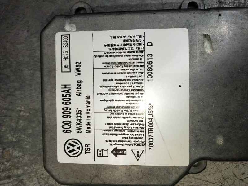 Recambio de kit airbag para volkswagen caddy ka/kb (2k) referencia OEM IAM 6Q0909605AH 5WK43351 