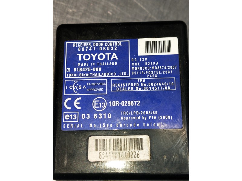 Recambio de modulo electronico para toyota hilux (kun) referencia OEM IAM 897410K032 61B425000 