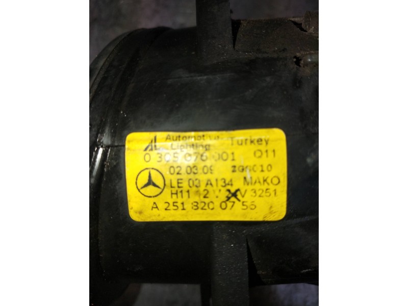 Recambio de faro antiniebla izquierdo para mercedes clase a (w169) referencia OEM IAM A2513200755  